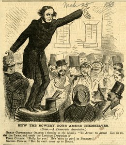 Bowery Boys Kendilerini Nasıl Eğlendiriyor, 1863 (ahşap gravür)