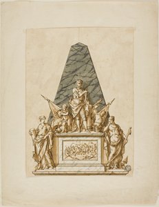 Marlborough İlk Dükü Anıtı için Gerçekleştirilmemiş Tasarım by John Michael Rysbrack