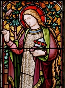 Edstaston, St Mary, Lavers & Barraud, John Millner Allen (1827-1902), Mary Magdalene, 1865 by John Millner Allen