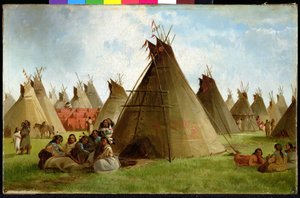 Prairie Kızılderili Kampı, 1870 dolayları (tuval üzerine yağlı boya)