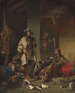 Tuzakçının Kulübesi by John Mix Stanley