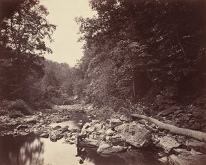 Philadelphia yakınlarındaki Wissahickon Creek, c. 1863.