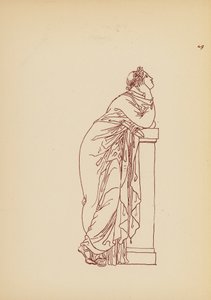 Antik Yunan Kadın Kostümü (lito) by John Moyr Smith