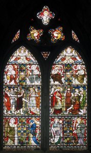 Paisley Abbey, Cottire & Co, John Moyr Smith, Temperence, Faith vb, 1873 atfedilen by John Moyr attr.to Smith