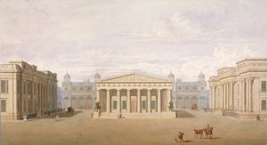 Trafalgar Meydanı, Westminster, Londra, 1828 by John Nash