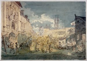 Bartholomew Fuarı, West Smithfield, Londra Şehri, 1813.