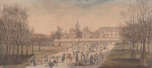 St. James' Park'ta paten kaymak by John Nixon