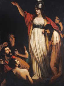 Boadicea Britanyalılara nutuk çekiyor