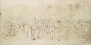 Bir İskoç Fuarı, c.1847 (kalem) by John Phillip