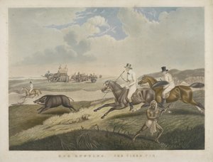 Domuz Avı: Yorgun Domuz, S.W. Fores (1785-1825) c.1840 (el boyaması aquatint) by John Platt