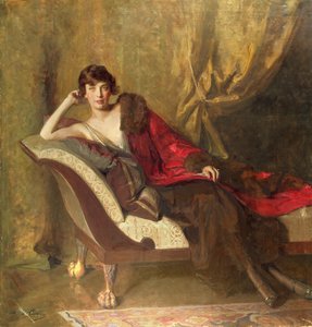 Kontes Michael Karolyi, bir divanda uzanmış, 1918