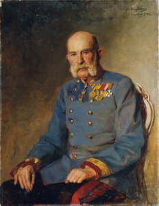 Avusturyalı bir mareşalin hizmet üniformalı İmparator Franz Joseph I