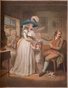 Erdemli Ebeveyn. Laetitia, Ebeveynlerinin Ebeveynlerini Uzlaştırmak İçin Boşuna Çabalıyor, 1789 by John Raphael Smith