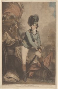Yarbay Tarleton by John Raphael Smith after Sir Joshua Reynolds