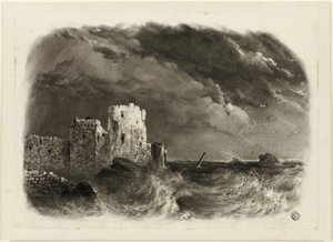 Deniz kenarındaki harap kale by John Rawson Walker