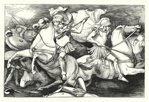 Büyük İkiz Kardeşler (gravür) by John Reinhard Weguelin