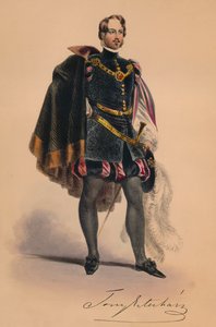 Kraliçe Victorias Bal Costumé için 16. yüzyıl kostümü giymiş konuk, 12 Mayıs 1842, 1843.