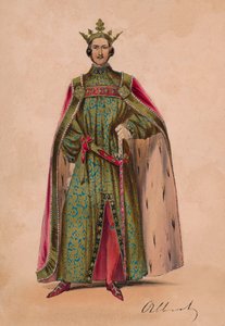 Bal Costumé için Plantagenet King Edward III kostümlü Prens Albert, 12 Mayıs 1842, 1843.