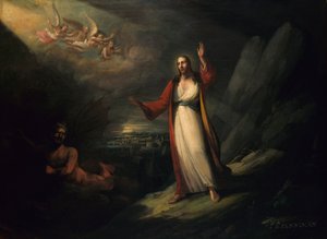 Şeytan Tarafından Baştan Çıkarılan İsa, 1818. by John Ritto Penniman