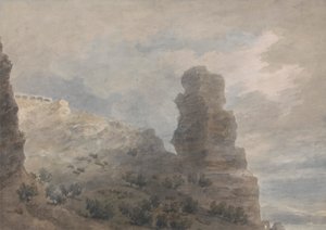 Inn at Terracina'dan Bir Görünüm by John Robert Cozens