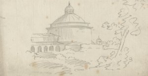 Ariccia (kağıt üzerinde grafit) by John Robert Cozens