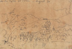 Portici'deki Villa'da, 30 Ağustos by John Robert Cozens