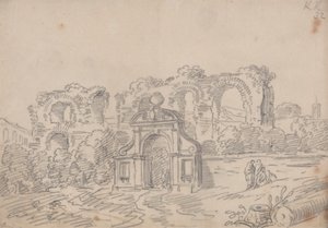 Barok Kemer ve Roma Su Kemeri Harabeleri by John Robert Cozens