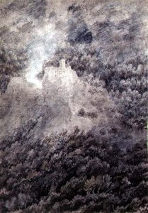 Bolzano ve Trent arasında (kalem, sulu boya ve kağıt üzerine yıkama) by John Robert Cozens
