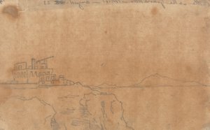 Granatello Kalesi, Portici, 23 Ağustos by John Robert Cozens