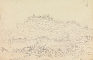 Floransa yakınlarındaki Monte Olivetto Manastırı by John Robert Cozens