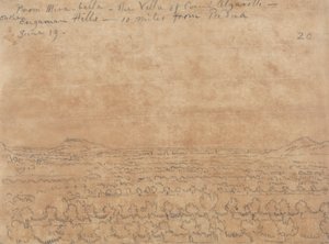 Kont Algarotti'nin Euganean Tepeleri'ndeki Villa Mirabella'dan by John Robert Cozens
