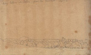 Boschetto'dan Portici'deki Kral Sarayı, 2 Eylül by John Robert Cozens