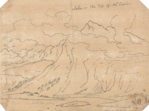 Mont Cenis Tepesindeki Göl by John Robert Cozens