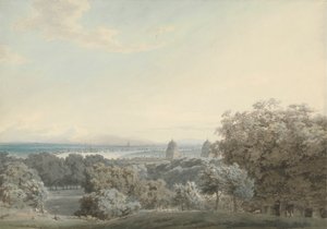 Greenwich Hill'den Londra by John Robert Cozens