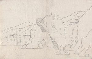 Kaya Sahil Şeridi by John Robert Cozens