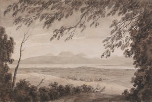 Bern Kantonu'ndan Cenevre Gölü by John Robert Cozens