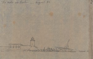 Portici'deki Köstebek, 31 Ağustos by John Robert Cozens