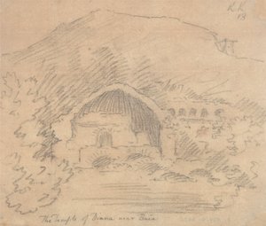 Baia yakınlarındaki Diana Tapınağı by John Robert Cozens