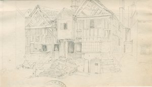 Uttoxeter Kasabası - [Ale Deposu]: karakalem ve [?19. yüzyılın ortası] (çizim) by John Robert Fernyhough