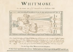 Whitmore Kilisesi - Edward Mainwaring Anıtı: kalem ve mürekkeple çizim, ve [19.yüzyıl] (çizim) by John Robert Fernyhough