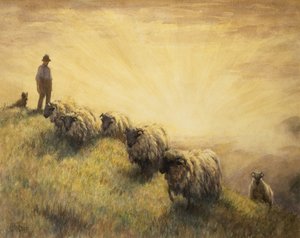 Çoban Sürüsünü Eve Getiriyor by John Robert Keitley Duff