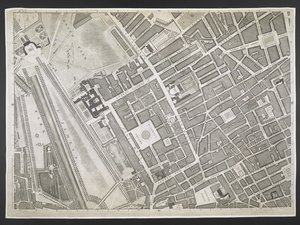 Londra Planı, Piccadilly, St. James Parkı, Green Park,  Londra ve Westminster şehirlerinin ve Southwark ilçesinin planı; : bitişik binalarla; JOHN ROCQUE, Land-Surveyor ve Engraved tarafından John Pine tarafından alınan / gerçek bir anketten, by John Rocque