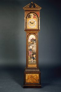 Geç 19. Yüzyıl Alınlıklı Uzun Kasalı Saat by John Roddam Spencer Stanhope
