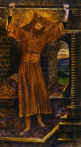 The Wine Press, c.1860 (kağıt üzerine suluboya, guaj ve altın boya) by John Roddam Spencer Stanhope
