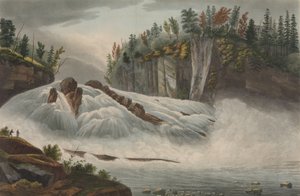 Hadley's Falls No. 5 Hudson River Portföy, 1821-22.