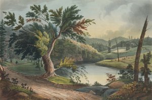 Jessup'ın Hudson Nehri Portföyünün 3 Numaralı İniş Yeri Yakınında Görünüm, 1821-22.
