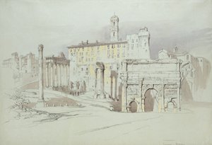 Palazzo Tolomei, Siena'nın, toplu Taşların kaba ve simetrik olmayan Yerleşimini gösteren bir penceresi, 25 - 27 Haziran 1870 (mavi dokuma kağıt üzerine grafit üzerine suluboya ve gövde rengi) by John Ruskin