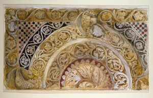 Vaftizhane Pınarı Üzerine Bir Pano Çalışması, Pisa by John Ruskin