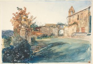 Floransa yakınlarındaki San Miniato Bahçesi by John Ruskin