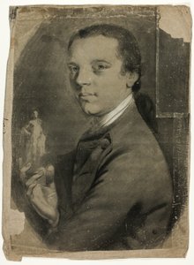 Heykelciği Tutan Genç Adam by John Russell